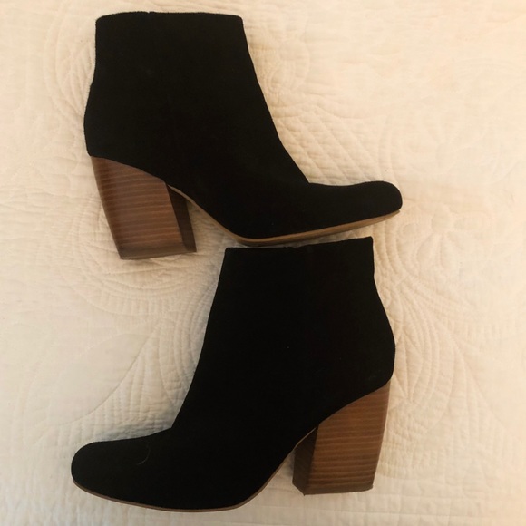 dsw block heel booties